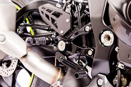 GILLES Rearset MUE2, black - Suzuki GSX-R 1000 / R