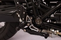 GILLES Adjustable rearset RCT10GT, black/silver - BMW R