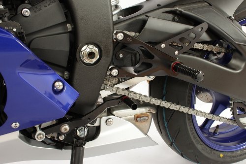 GILLES Fußrastenanlage FXR, schwarz - Yamaha YZF-R6