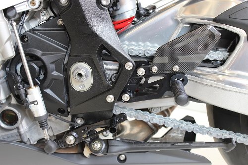 GILLES Rearset FXR, black - BMW S 1000 RR