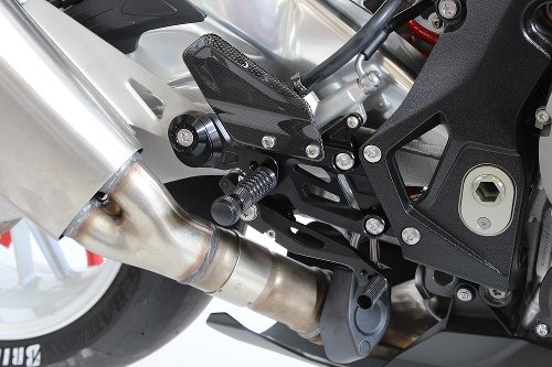 GILLES Rearset FXR, black - BMW S 1000 RR