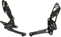 GILLES Rearset FXR, black - Yamaha MT-07 / Tracer 700 / XSR