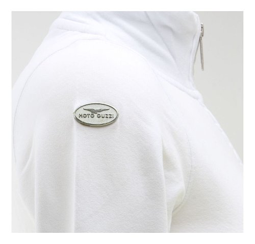 Moto Guzzi Sweat-Shirtjacke, Damen, weiß, Größe: M NML