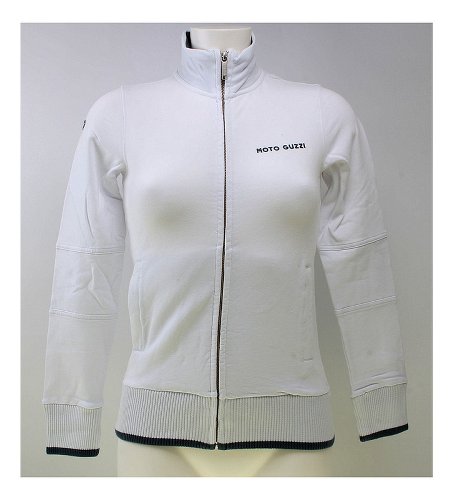 Moto Guzzi Sweat-Shirtjacke, Damen, weiß, Größe: M NML