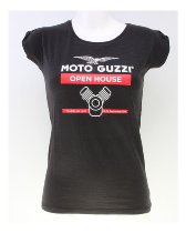 Moto Guzzi T-shirt, open house, women, black, size: S NML
