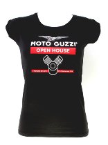 Moto Guzzi T-shirt, open house, women, black, size: L NML