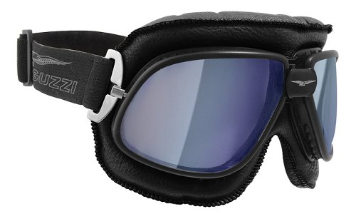 NML Moto Guzzi Motorradbrille Goggles, Black