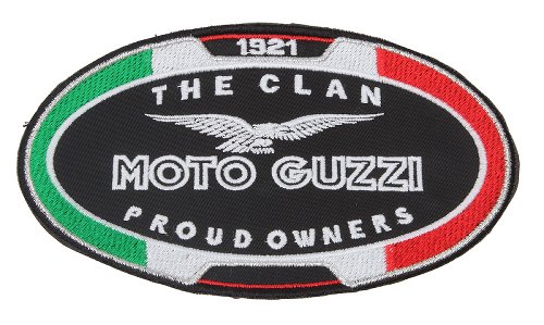 Moto Guzzi Parche ´The Clan´ tricolore 15x9,4 cm