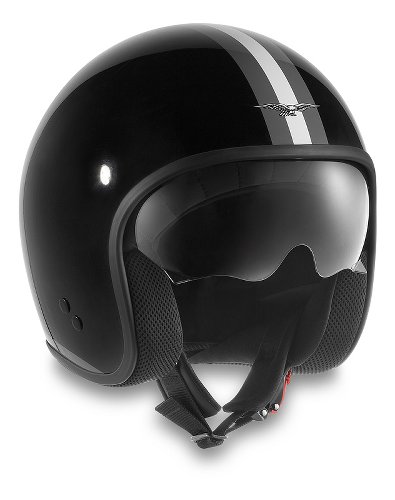 Moto Guzzi Jet helmet stripes, black, size: XS NML