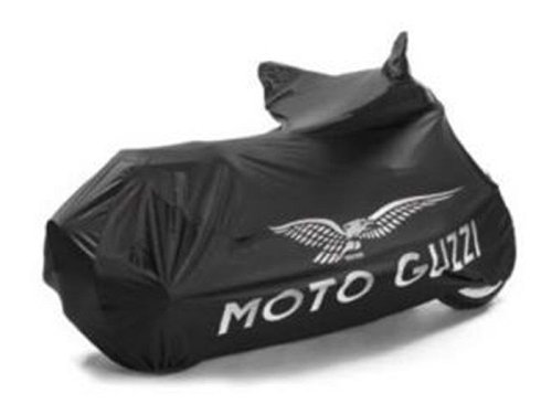 Moto Guzzi cubierta de moto con topcase `eagle`, negra -