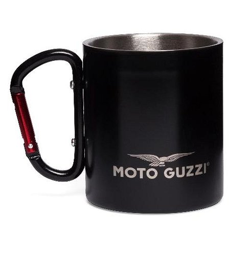 NML Moto Guzzi Mug, stainless-steel, black, 200 ml