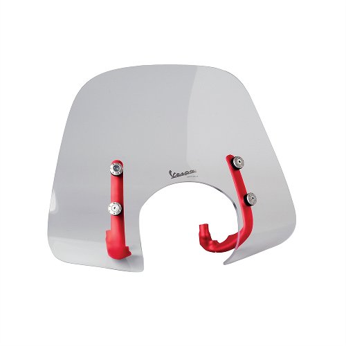 Vespa Windschild Sport klar / rot - 946