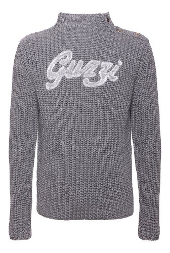 Moto Guzzi Strickpullover, Herren, grau, Größe: L