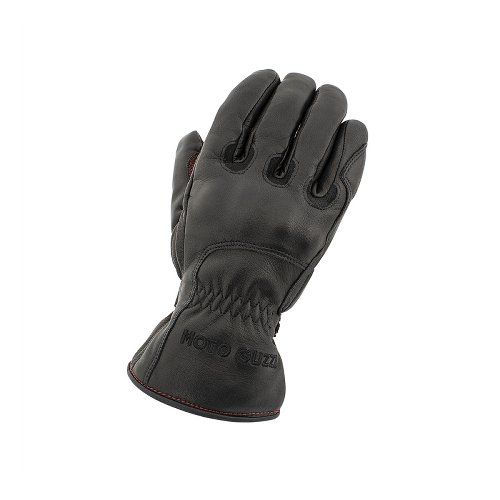 Moto Guzzi Winter gloves 3/4, leather, black, size: L