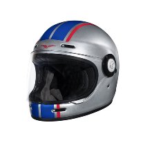 Moto Guzzi Integral helmet, silver-blue, size: XL