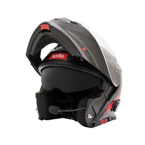 Aprilia Modular helmet with bluetooth, black/grey/red, size: