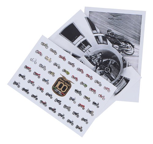 Moto Guzzi Postkarten mit Box Vintage 100 Jahre 1921-2021