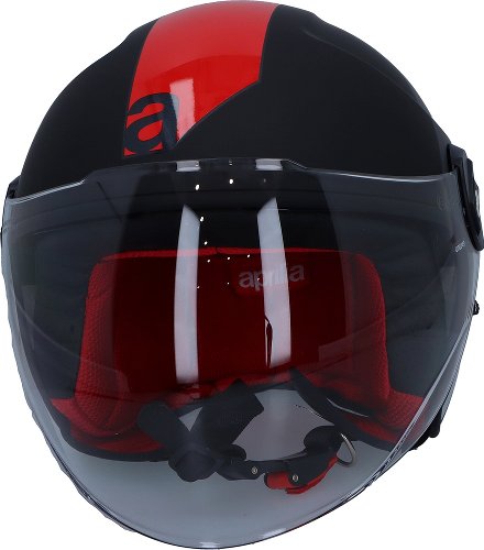 Aprilia Jet helmet, black/red/grey, size: M