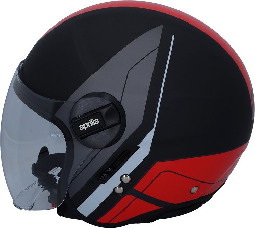 Aprilia Jet helmet, black/red/grey, size: M