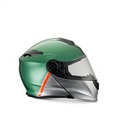 Moto Guzzi Modular Helm mit Bluetooth, Grün, Größe: M
