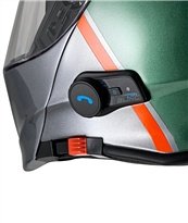 Moto Guzzi Modular Helm mit Bluetooth, Grün, Größe: M