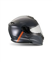 Moto Guzzi Modular Helmet with Bluetooth, Black, Size: XL