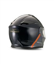 Moto Guzzi Modular Helmet with Bluetooth, Black, Size: XL