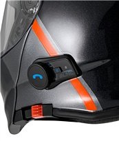 Moto Guzzi Modular Helmet with Bluetooth, Black, Size: XL