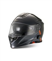 Moto Guzzi Modular Helmet with Bluetooth, Black, Size: XL