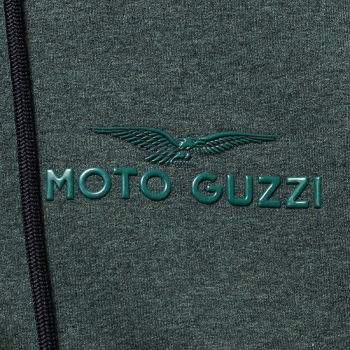 Moto Guzzi Sweatshirt Jacke, grün/grau, Größe: XL