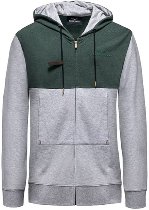 Moto Guzzi Sweatshirt Jacke, grün/grau, Größe: 3XL