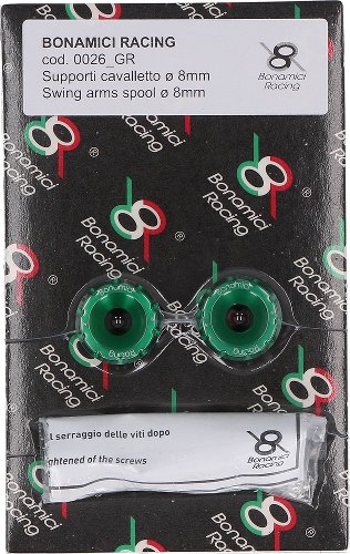 Bonamici Racing Bobinas / montante estándar 8 mm - verde