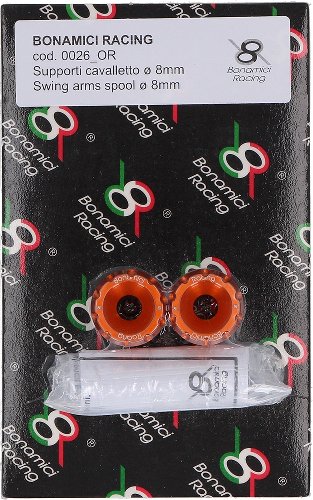 Bonamici Racing Bobinas / montante estándar 8mm - naranja