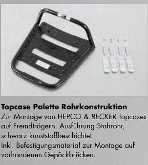 Hepco & Becker Universal Rohrgepäckbrücke Topcaseträger,
