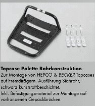 Hepco & Becker Universal Rohrgepäckbrücke Topcaseträger,