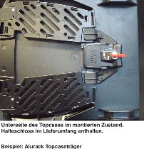 Hepco & Becker Journey Topcase 42, Schwarz mit silberner