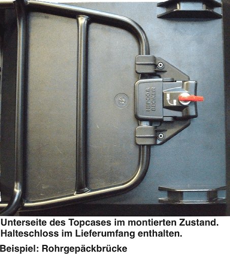 Hepco & Becker Journey Topcase 42, Schwarz mit silberner