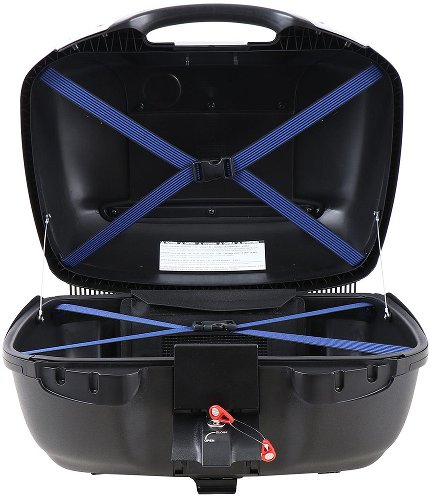 Hepco & Becker Journey Topcase 42, Schwarz mit silberner
