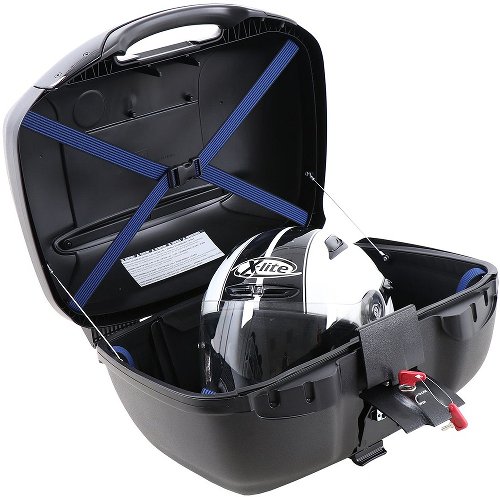 Hepco & Becker Journey Topcase 42, Schwarz mit silberner