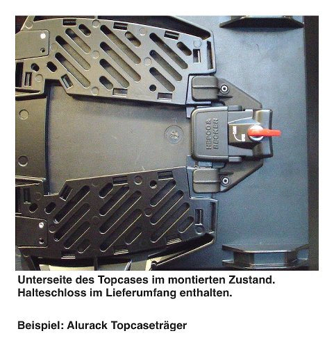 Hepco & Becker Journey Topcase 42 schwarz mit weißer Blende