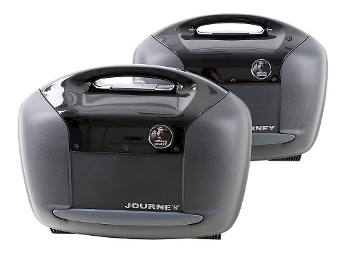 Hepco & Becker side case-kit Journey 42 with black cover,