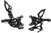 Bonamici Racing footrest systems, adjustable, set Aprilia