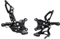 Bonamici Racing footrest systems, adjustable, set Aprilia