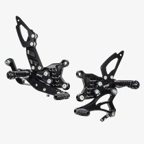 Bonamici Racing footrest systems, adjustable, set Aprilia