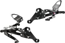 Poggiapiedi Bonamici Racing, regolabili, set Aprilia RS 600