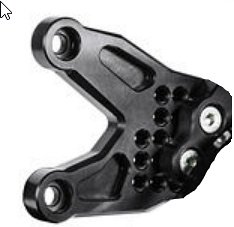 Bonamici mounting plate for footrest systems, gearbox side