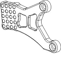 Bonamici mounting plate for footrest systems, brake side