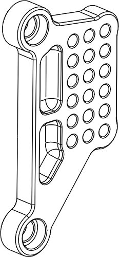 Bonamici mounting plate for footrest system, gearbox side