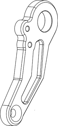 Bonamici mounting plate for footrest system, gearbox side