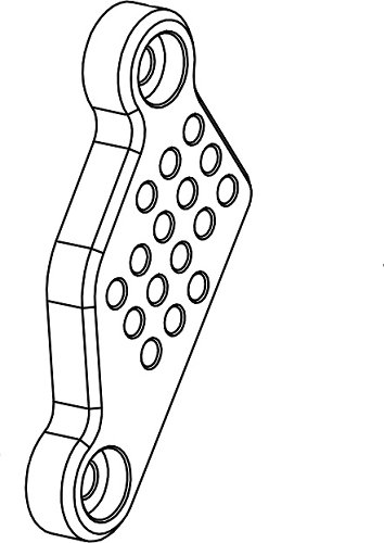 Bonamici mounting plate for footrest system, gearbox side